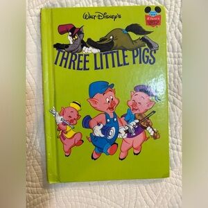 Disney's Three Little Pigs Storybook - Green Cover